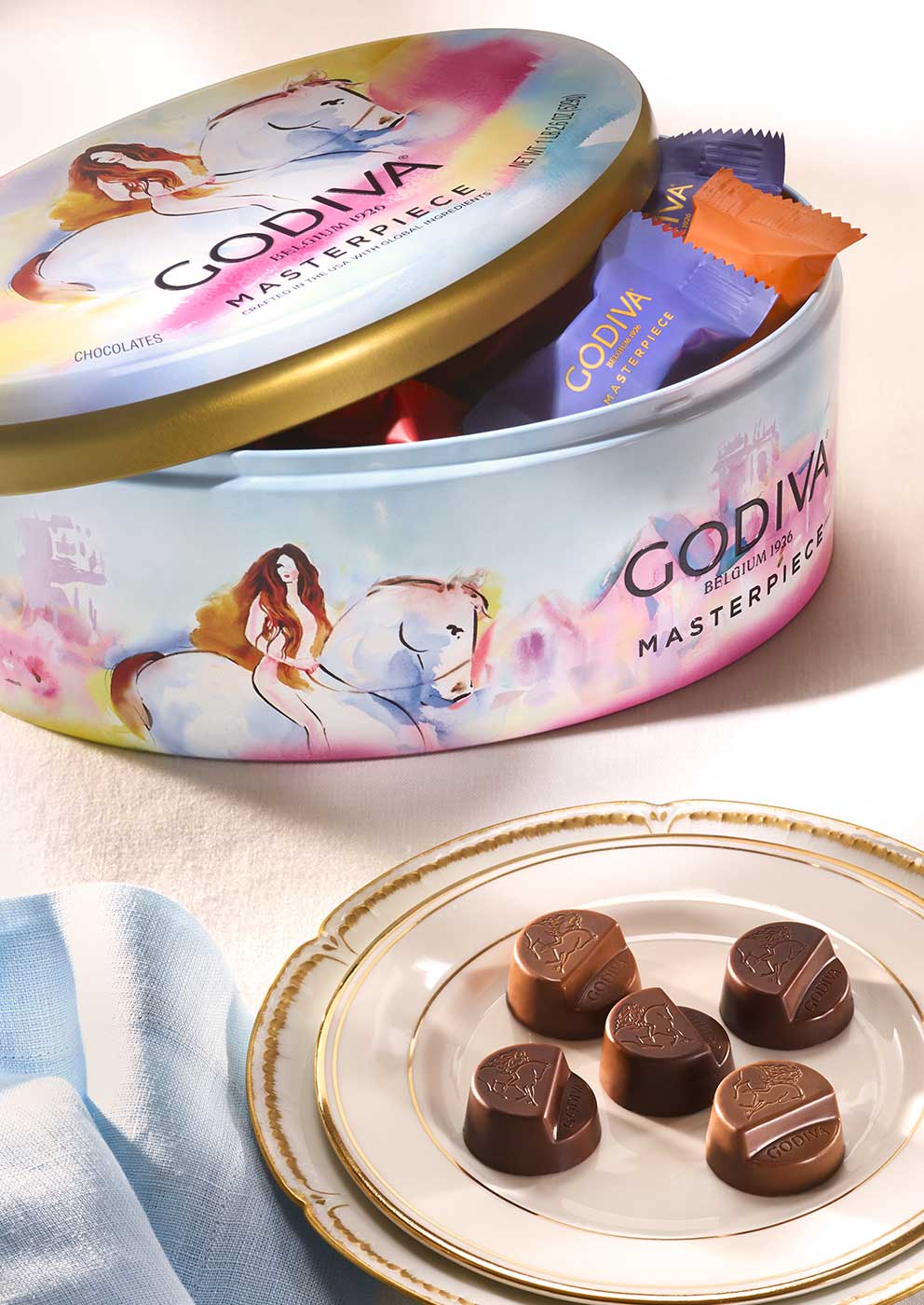 Godiva Lady Godiva Masterpiece keepsake tin