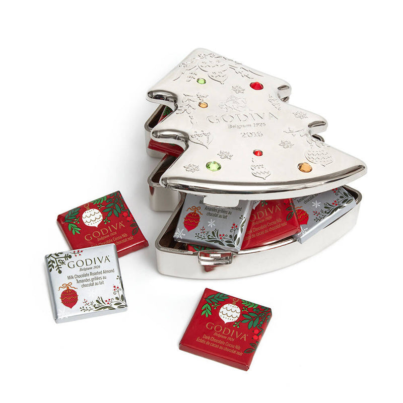 Chocolate Carre Tin, Set of 2, 10 pc each