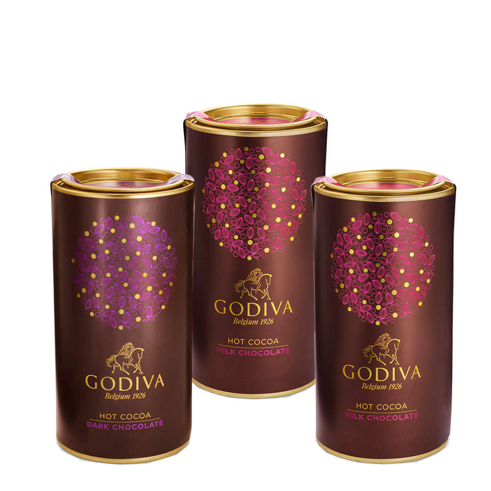 Assorted Hot Cocoa Canisters, Set of 3, 10 servings each