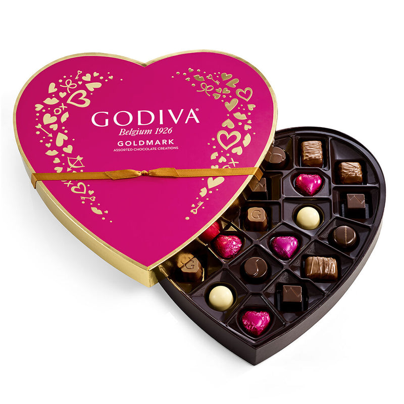 Valentine's Day Goldmark Assorted Chocolate Heart Box, 24 pc.
