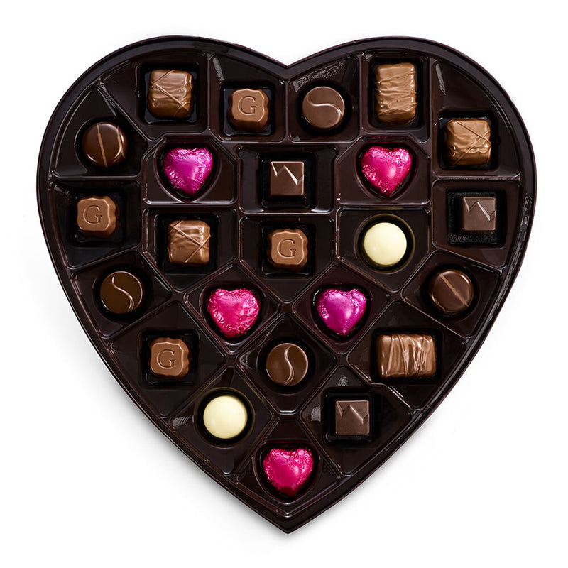 Valentine's Day Goldmark Assorted Chocolate Heart Box, 24 pc.
