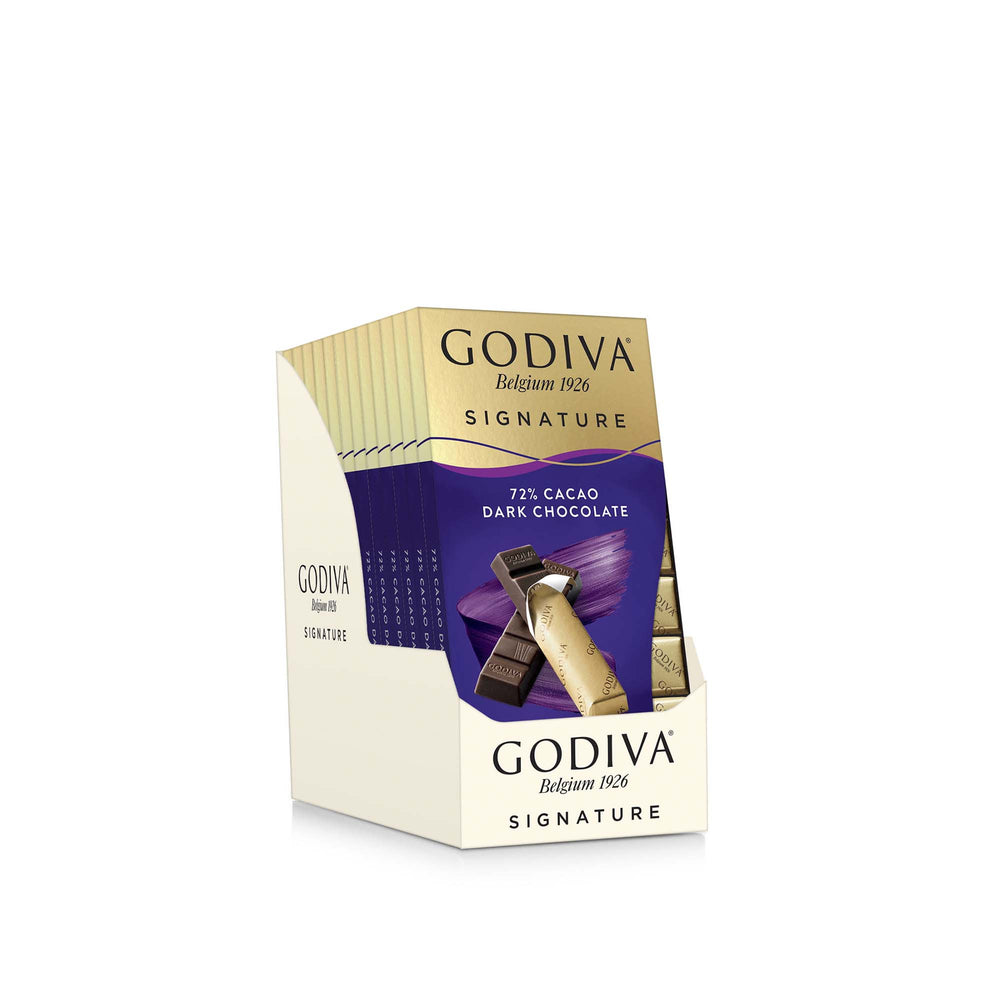 Godiva Signature 72% Cacao Dark Chocolate Mini Bars, set of 12