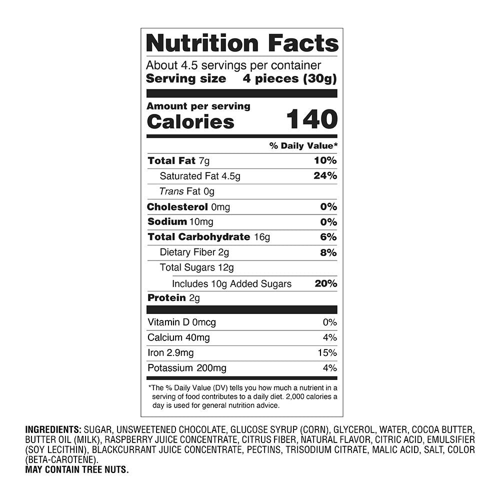 Godiva Masterpieces, Dark Chocolate Raspberry Star, Set of 6