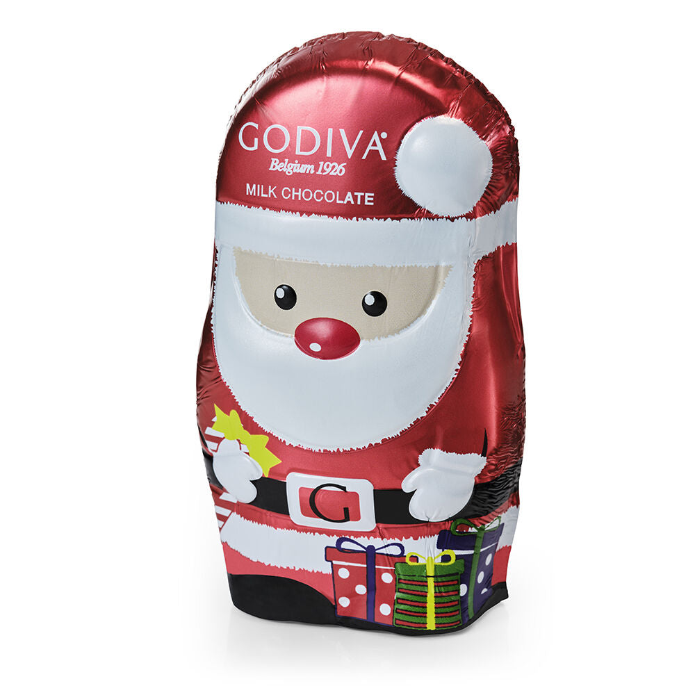 Milk Chocolate Foil Wrapped Santas, Set of 6