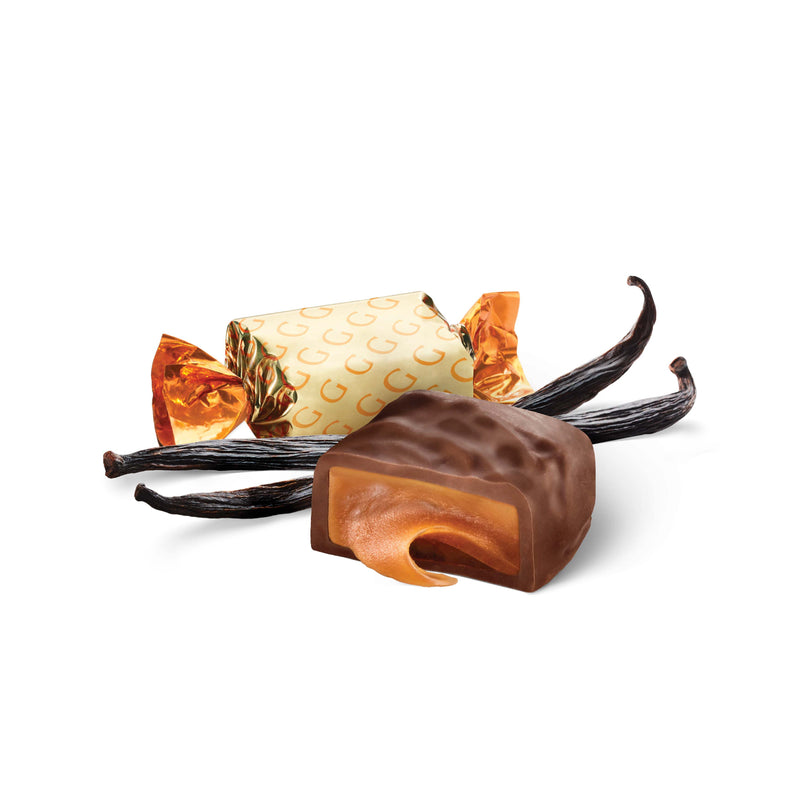Godiva Caramels, Milk Chocolate, Set of 6