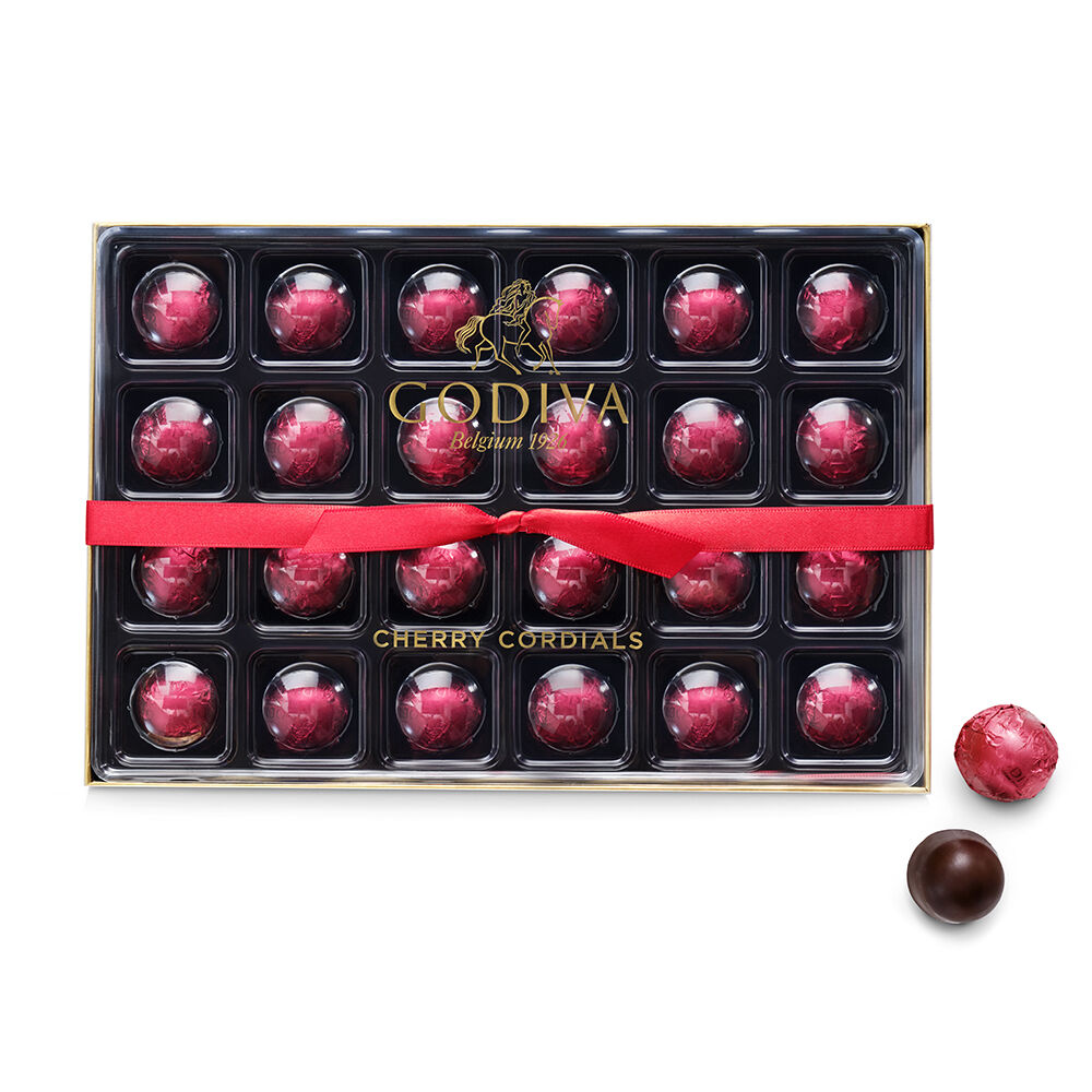 Cherry Cordial Gift Box, 24pc | GODIVA – GODIVA Chocolatier, Inc.