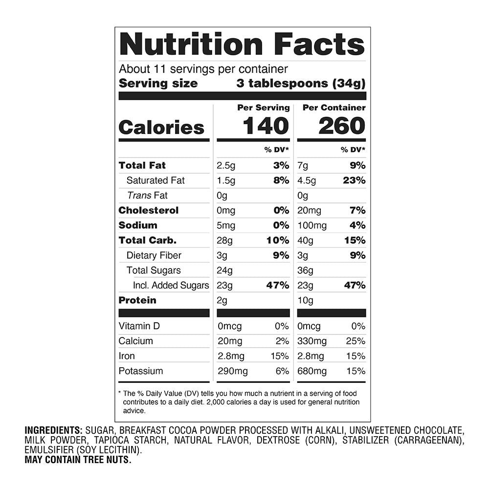 Milk Chocolate Hot Cocoa Canister, 11 Servings