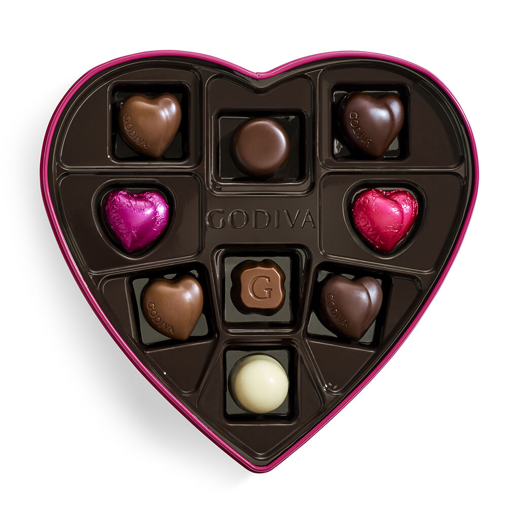 Goldmark Valentine's Day Heart-Shaped Tin, 9pc., Set of 6