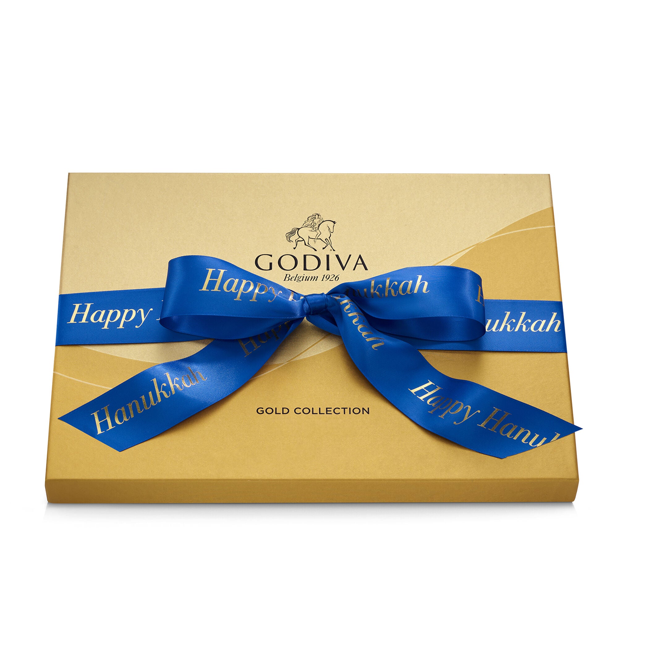 Assorted Chocolate Gold Gift Box, Happy Hanukkah Ribbon, 36pc.