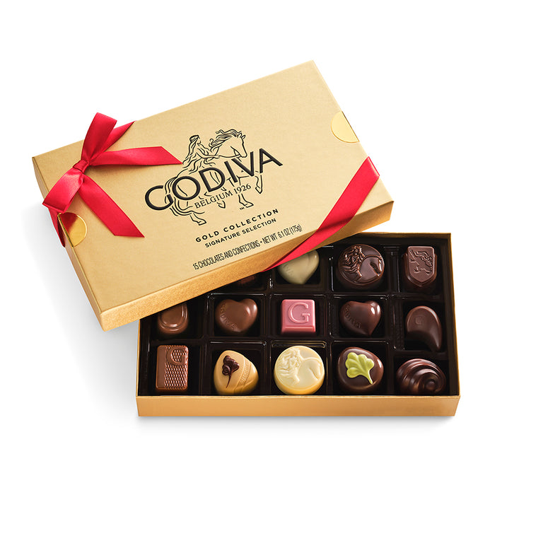 3 Tier Gold Tower Chocolate Gift Boxes | GODIVA – GODIVA Chocolatier, Inc.