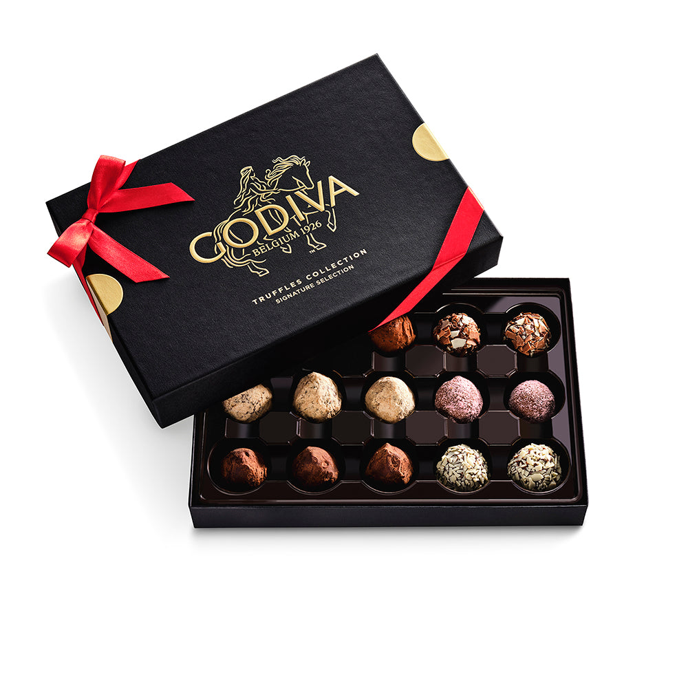 Signature Chocolate Truffles Gift Box, 15pc. | GODIVA – GODIVA