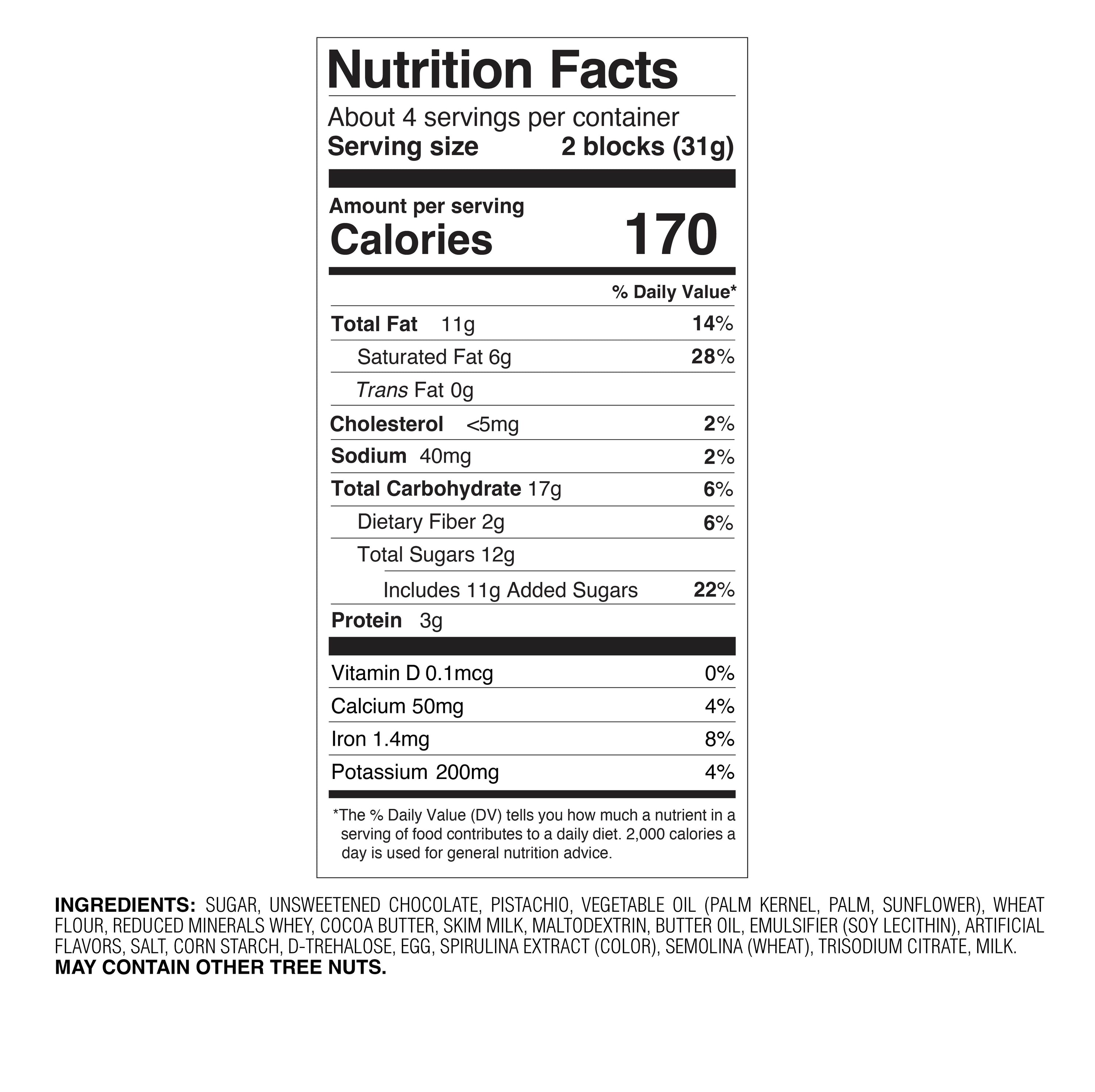 Pistachio & Kadayif Dark Chocolate Bar