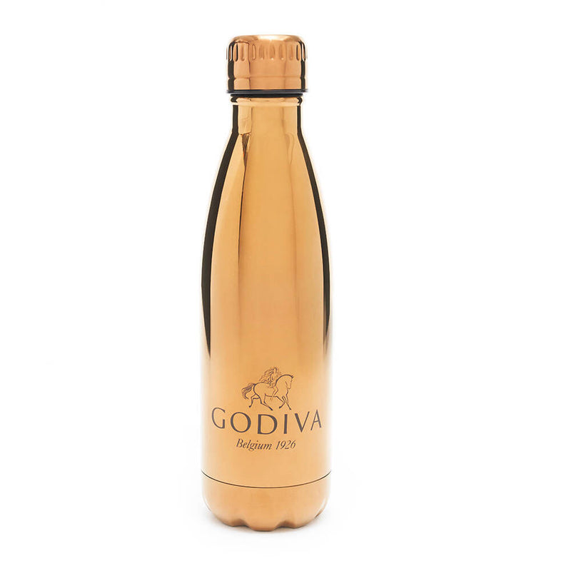 Godiva Gold Stainless Steel Water Bottle