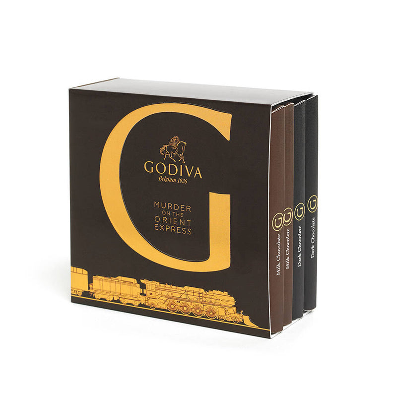 Murder on the Orient Express G by Godiva Chocolate Bar Classic Gift Set, 4 pc.
