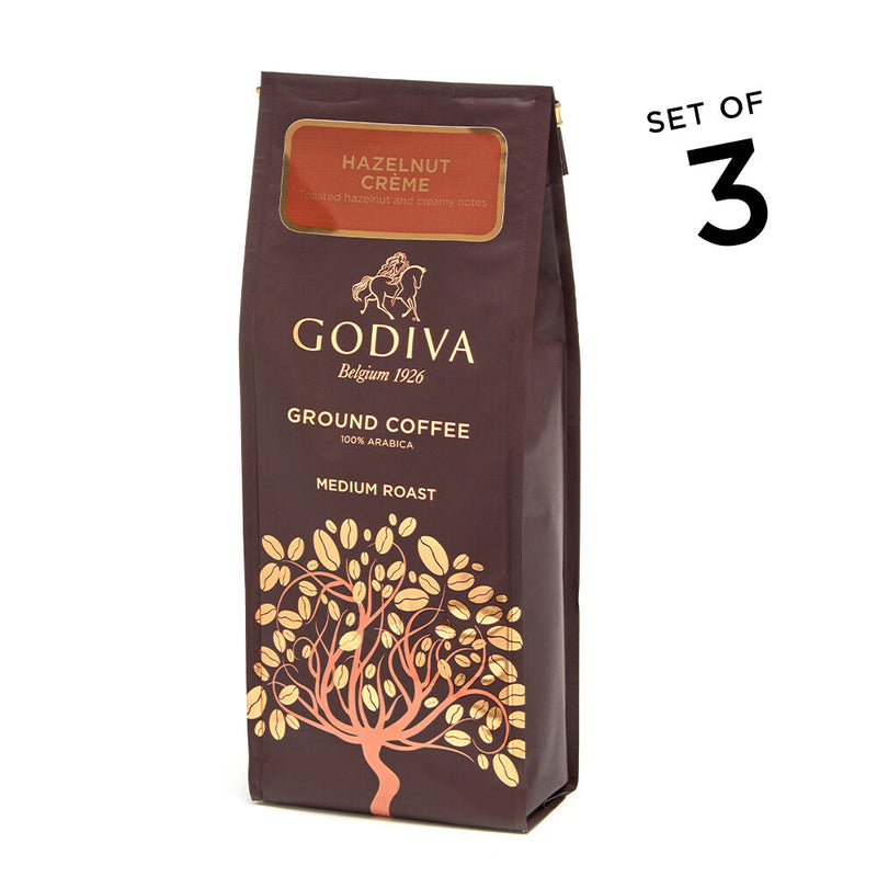 Hazelnut Coffee, Ground, Set of 3, 10 oz. Each