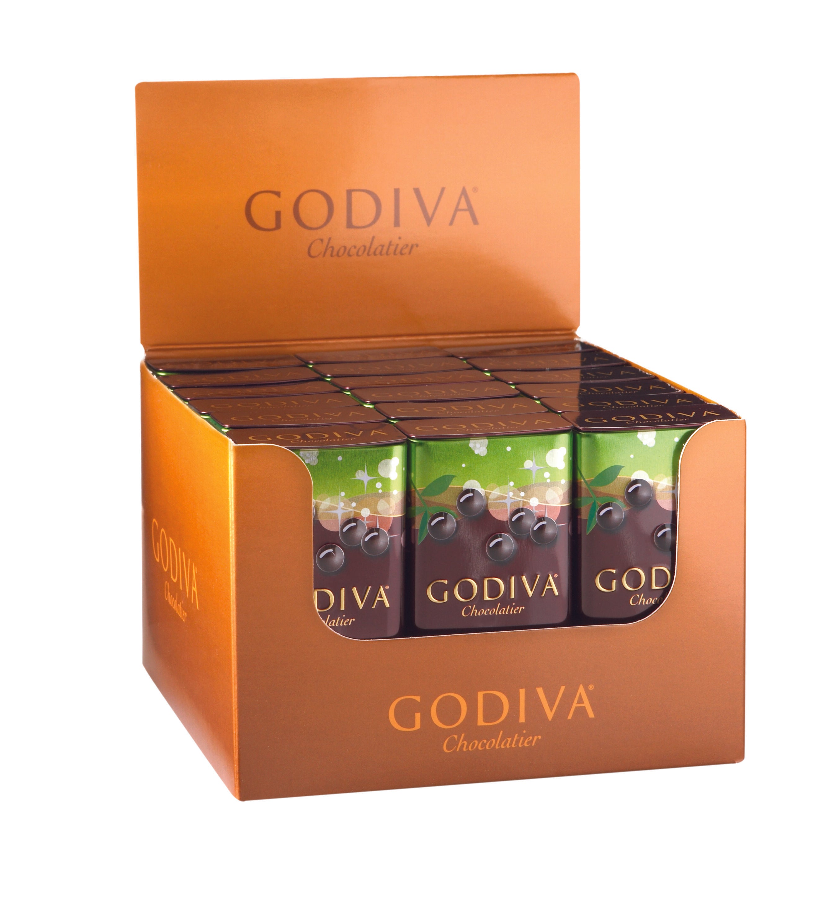 Dark Chocolate Pearls with Mint, Set of 18