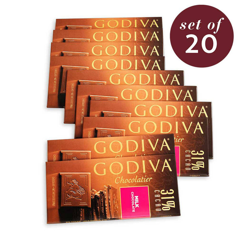 Large 31% Milk Chocolate Bar, Set of 20