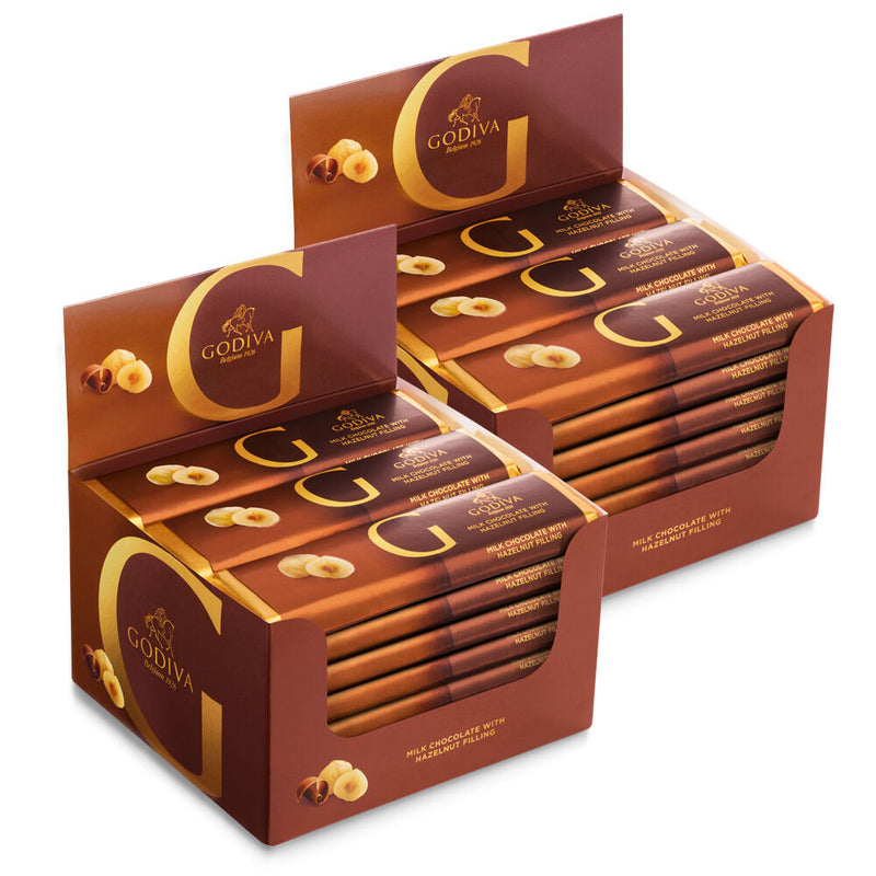 Milk Chocolate Hazelnut Bar, Set of 48, 1.5 oz each