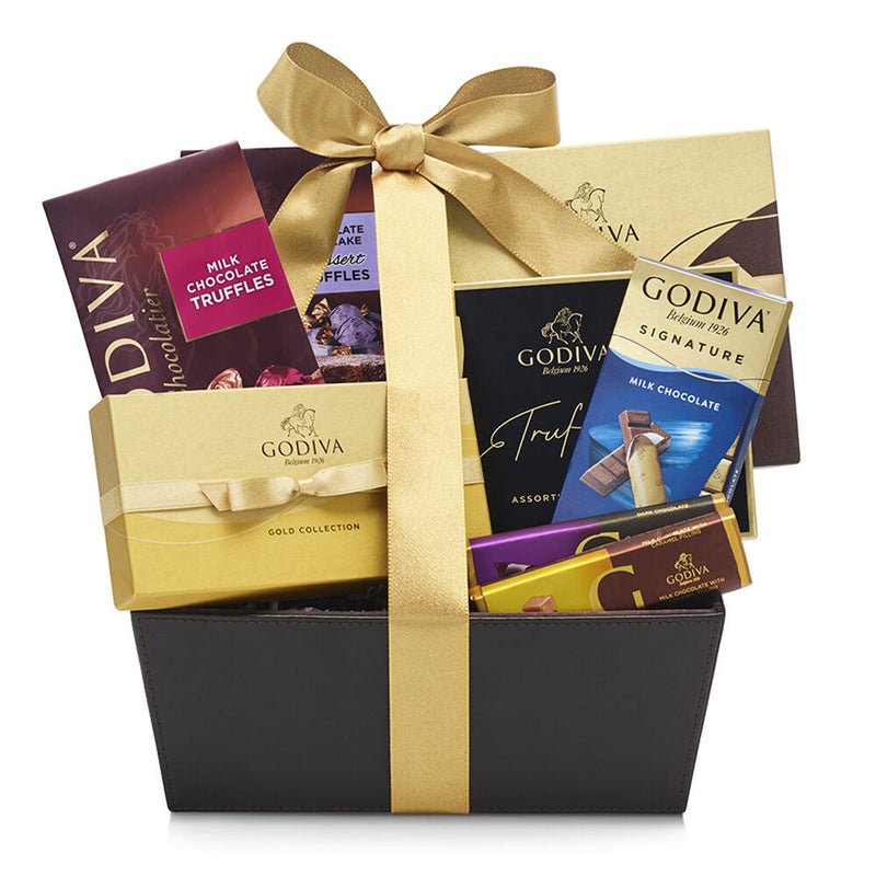Pure Bliss Chocolate Gift Basket, Classic Ribbon