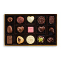  Secondary Image of Assorted Chocolate Gold Gift Box, 15pc.