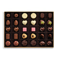  Secondary Image of Assorted Chocolate Gold Gift Box, Red Ribbon, 30pc.