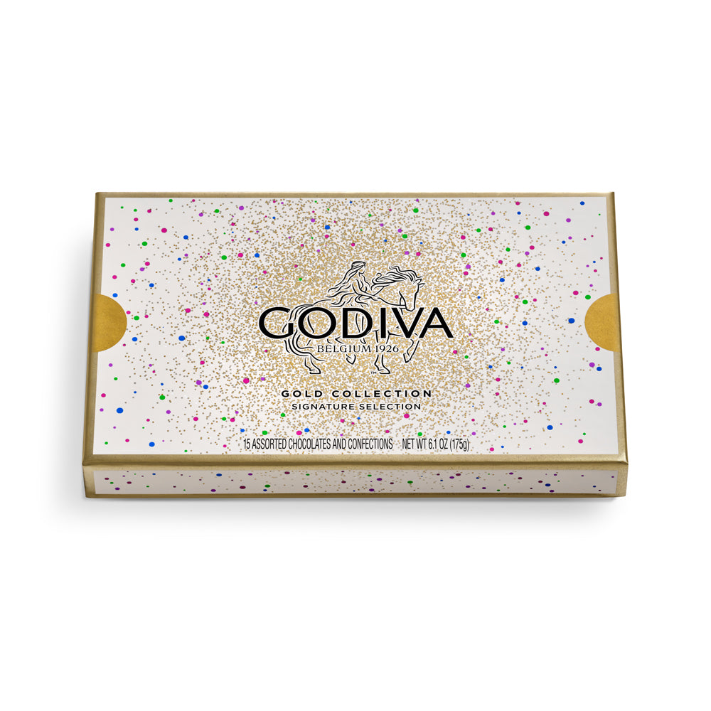 Assorted Chocolate Gold Gift Box, Celebration Edition, 15pc.