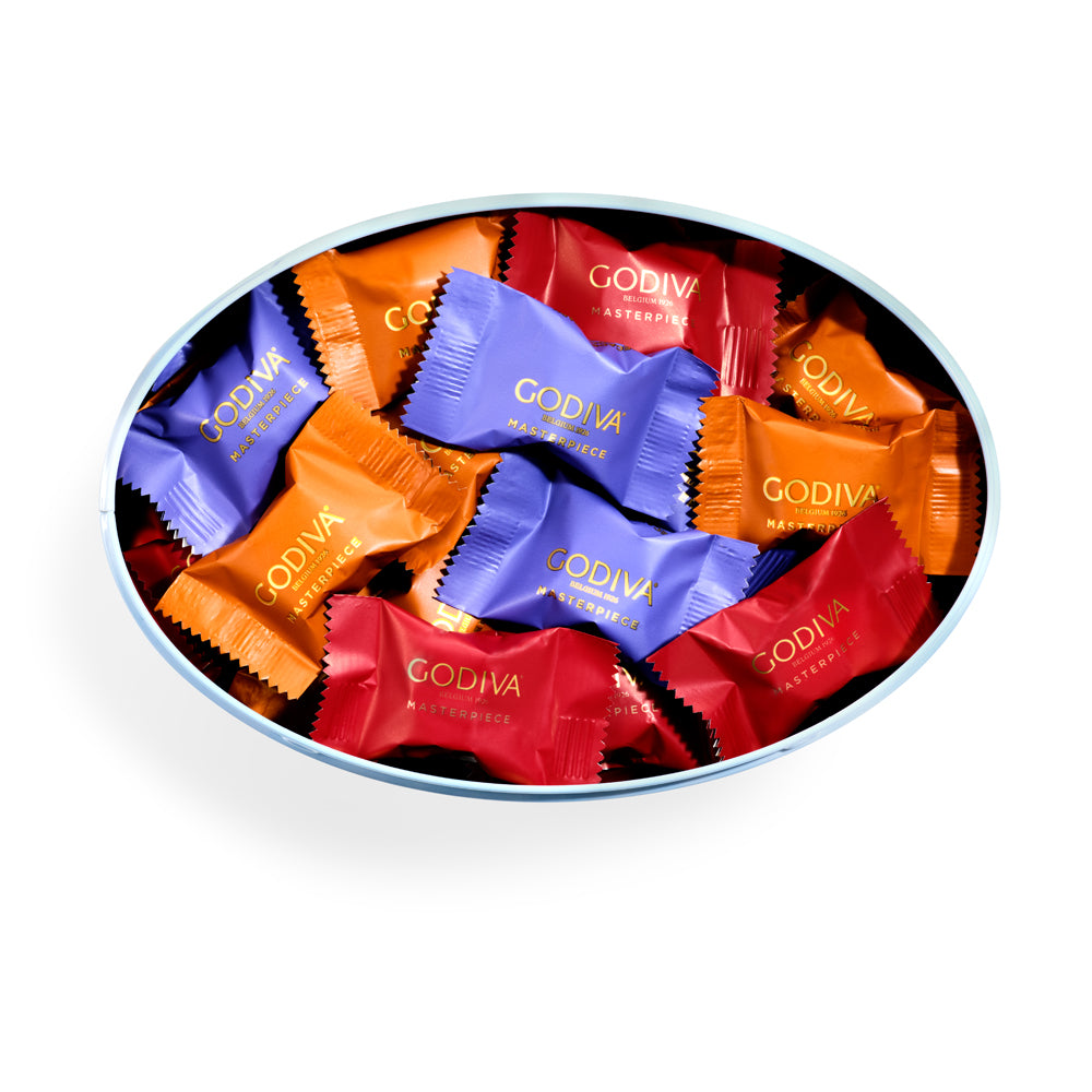 Godiva　Airless靭 Assorted Chocolate Lady Godiva Masterpiece Tin, 55 Piece. | GODIVA