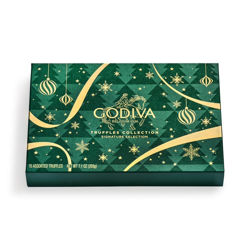 Signature Chocolate Truffles Gift Box, Holiday Edition, 15pc.