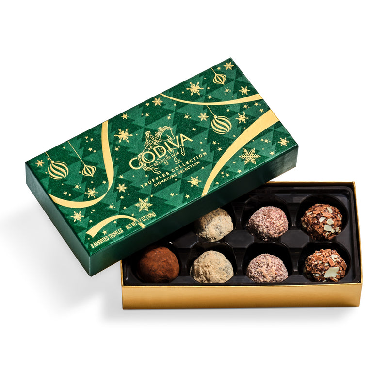 Signature Chocolate Truffles Gift Box, Holiday Edition, 8pc.