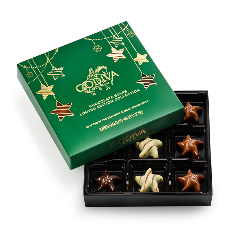 Assorted Holiday Stars Gift Box, 9pc.
