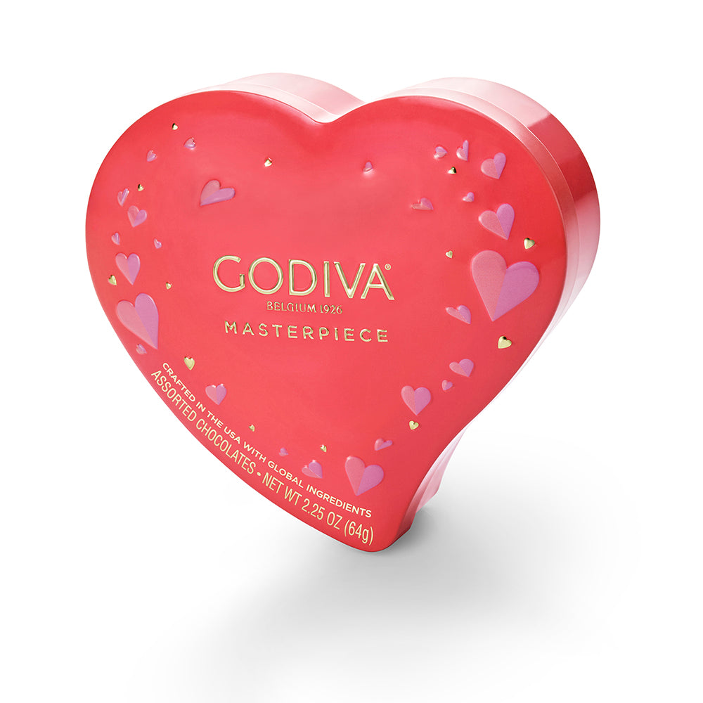 Assorted Masterpiece Heart Tin, 7pc,Set of 3 – GODIVA Chocolatier