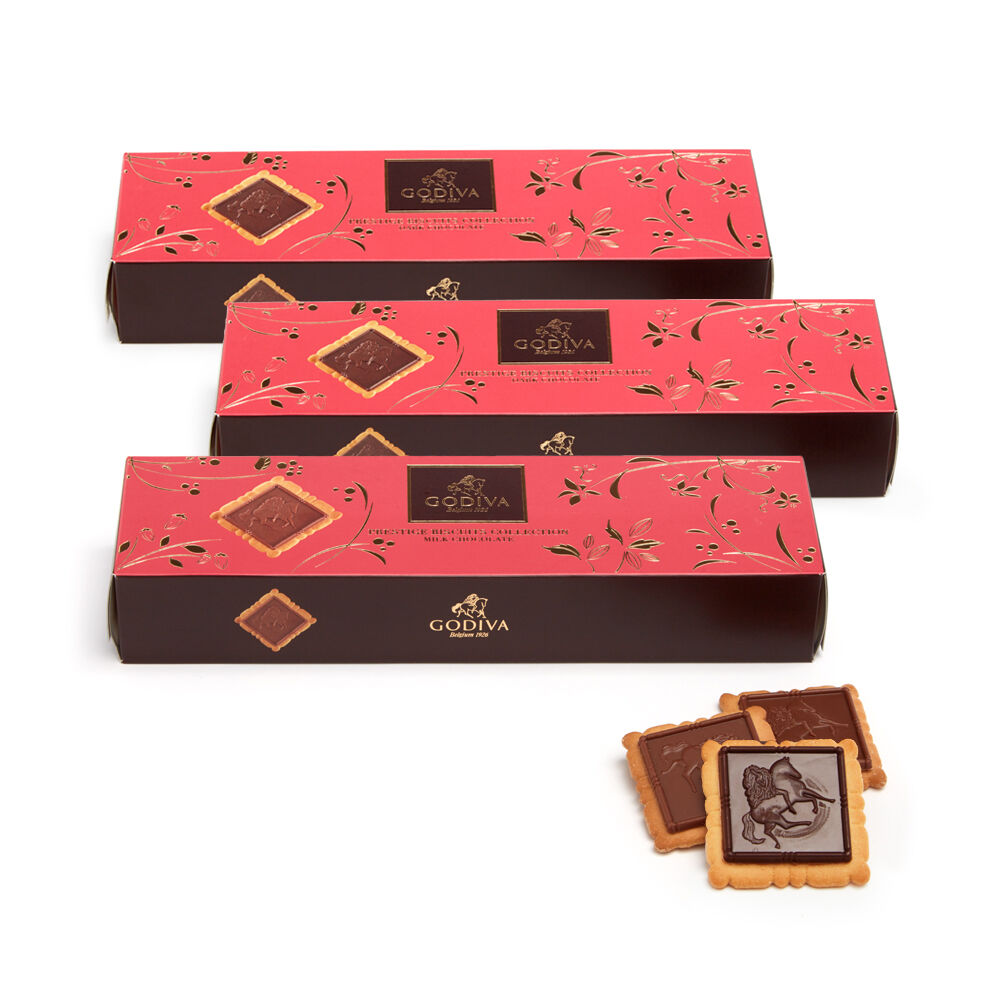Assorted Chocolate Biscuits, Set of 3, 12 pc. each