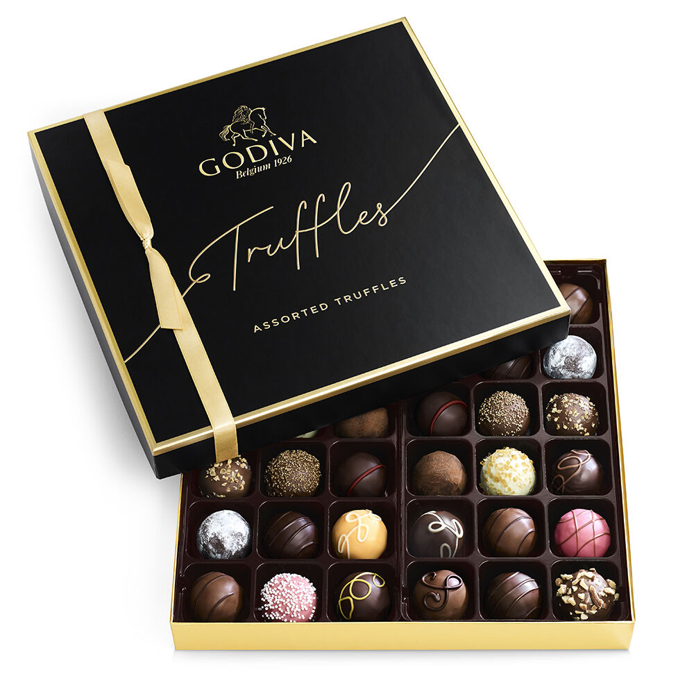 Chocolate Truffles Gift Box, 36 pc. | GODVIA