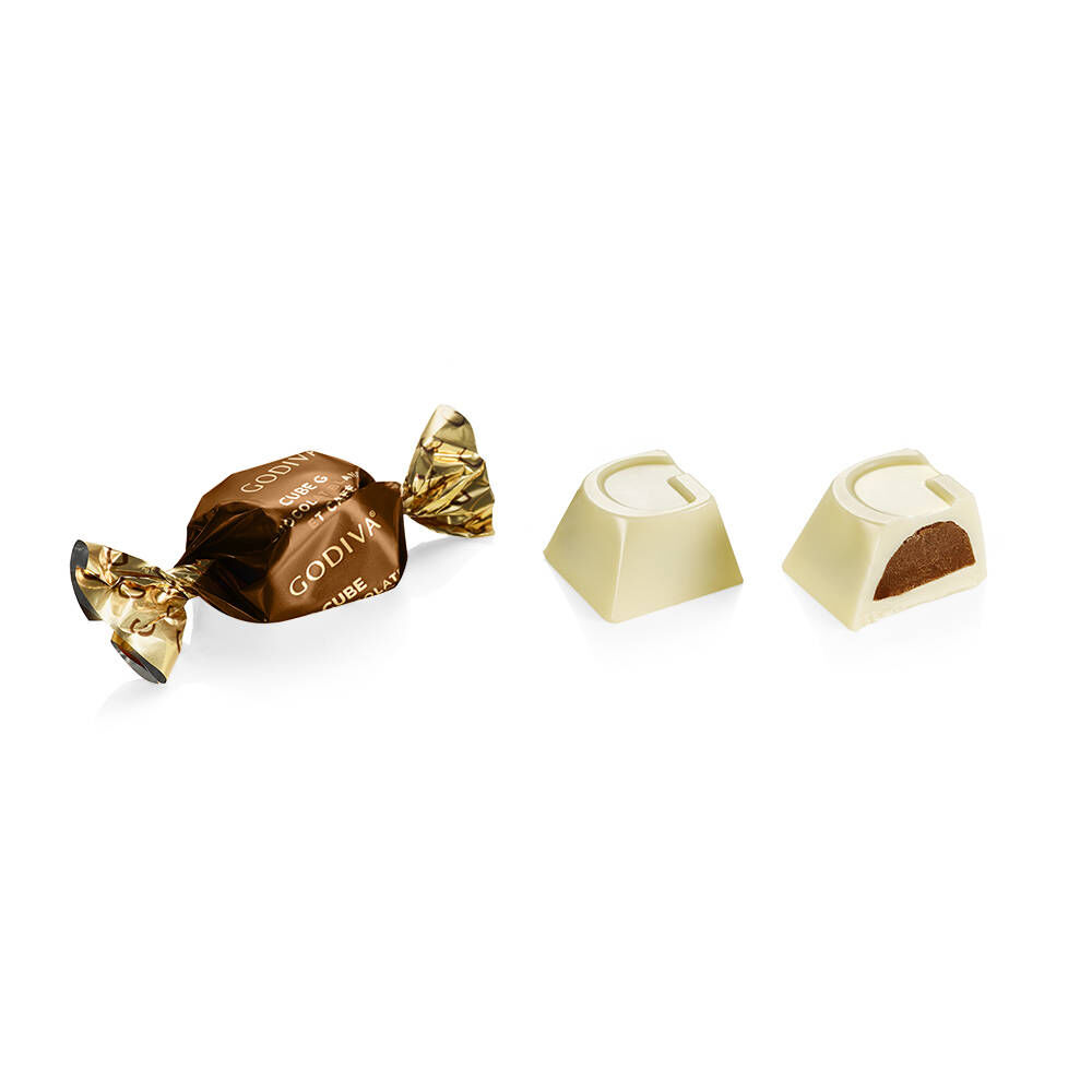White Chocolate Coffee G Cube Box, Set of 2, 22 pcs. each