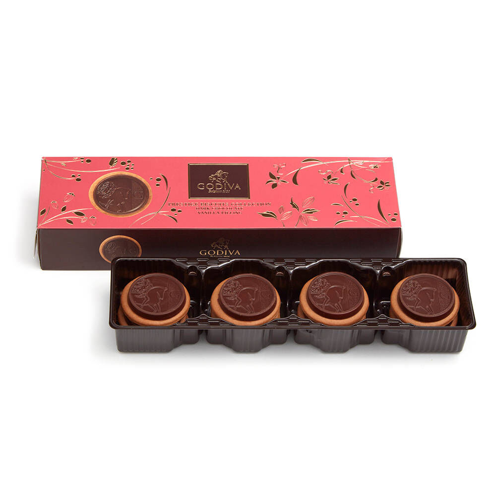 Lady Noir Chocolate Biscuits 12 pc. GODIVA