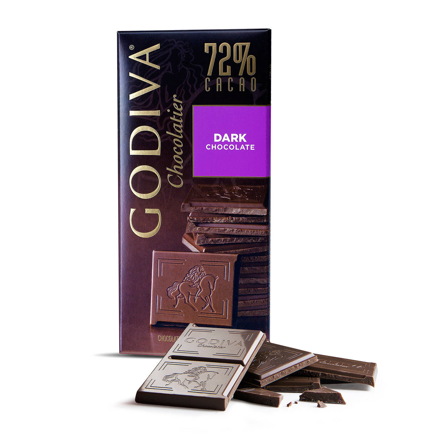 【2024秋冬新作】 72% Dark Chocolate Bar, Set of 10 | GODIVA 菓子