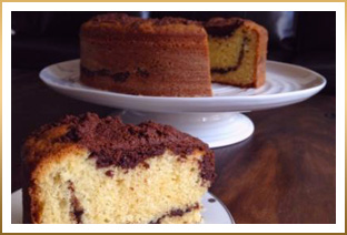 GODIVA Chocolate Swirl Coffee Cake