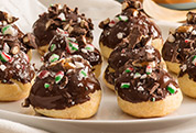 GODIVA Chocolate Peppermint Profiteroles