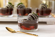 Chocolate-Covered Strawberry Pudding Parfaits