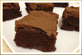 Super Rich GODIVA Frosted Fudgy Brownies