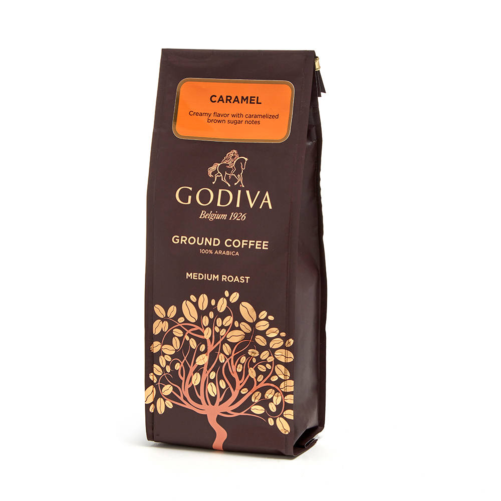 Godiva Caramel Coffee, Ground, 10 oz.