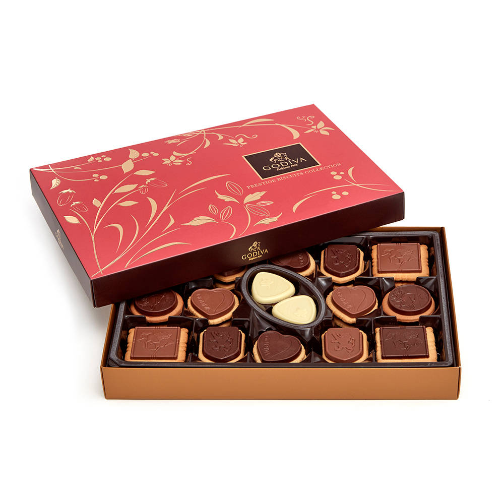 Godiva Assorted Chocolate Biscuit Gift Box, 32 pc.